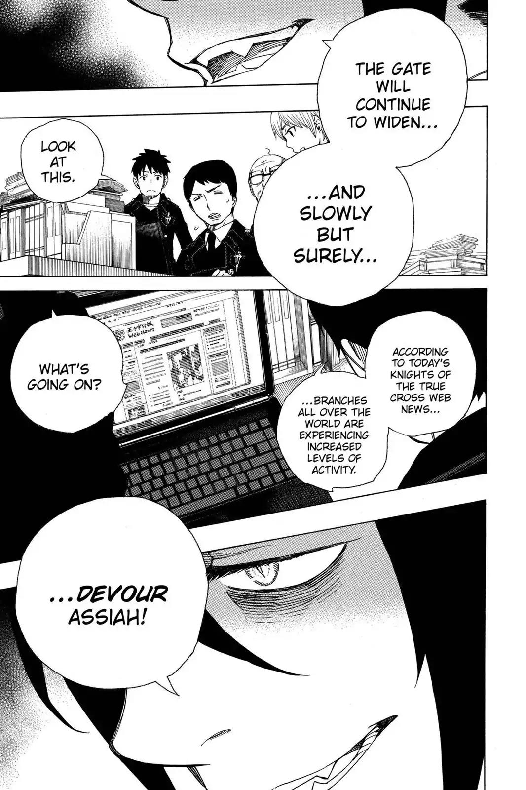 Ao no Exorcist Chapter 40 page 35 - Chapter 40: The Seven Mysteries Of True Cross Academy