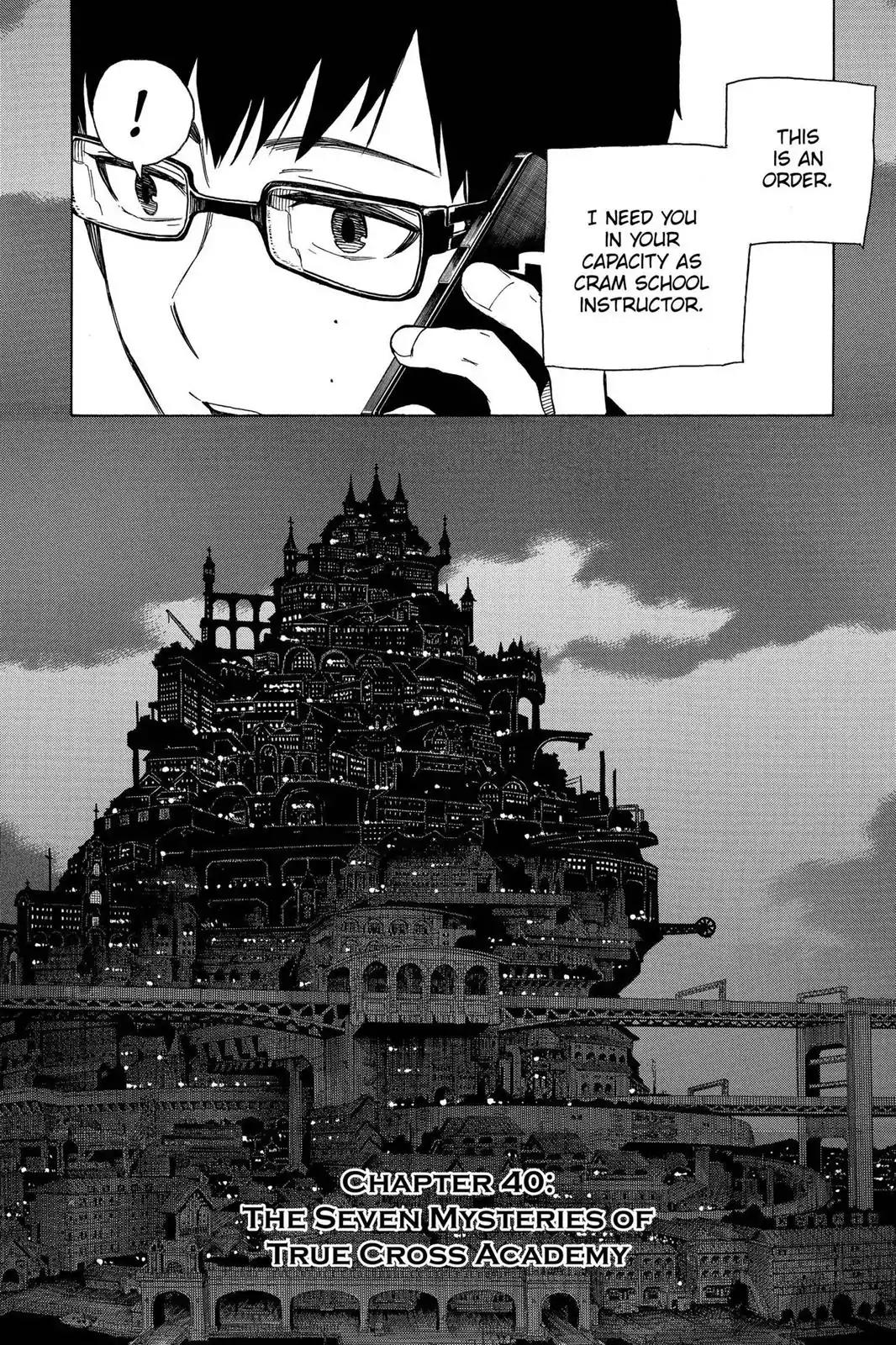 Ao no Exorcist Chapter 40 page 6 - Chapter 40: The Seven Mysteries Of True Cross Academy