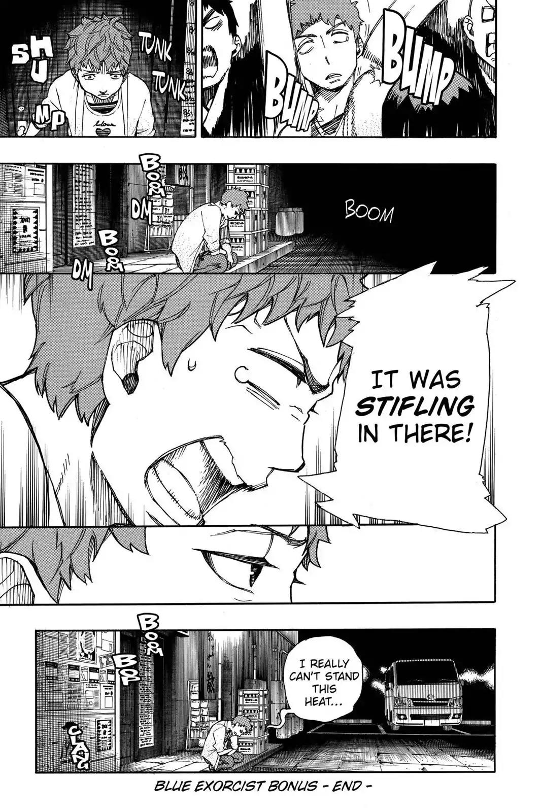 Ao no Exorcist Chapter 41.5 page 11 - Vol.10 Chapter Bonus: Kinzo's Band Doesn't Care