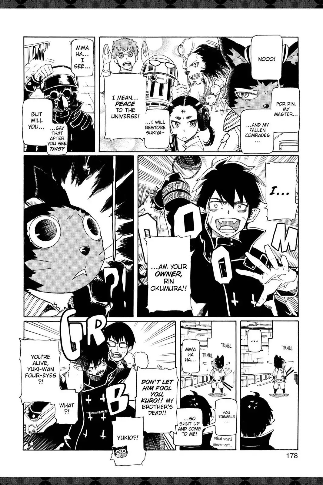 Ao no Exorcist Chapter 41.6 page 14 - Vol.10 Chapter Bonus: Assistant's Short Stories, Blue Questorcist Q&A & Fan Art Corner