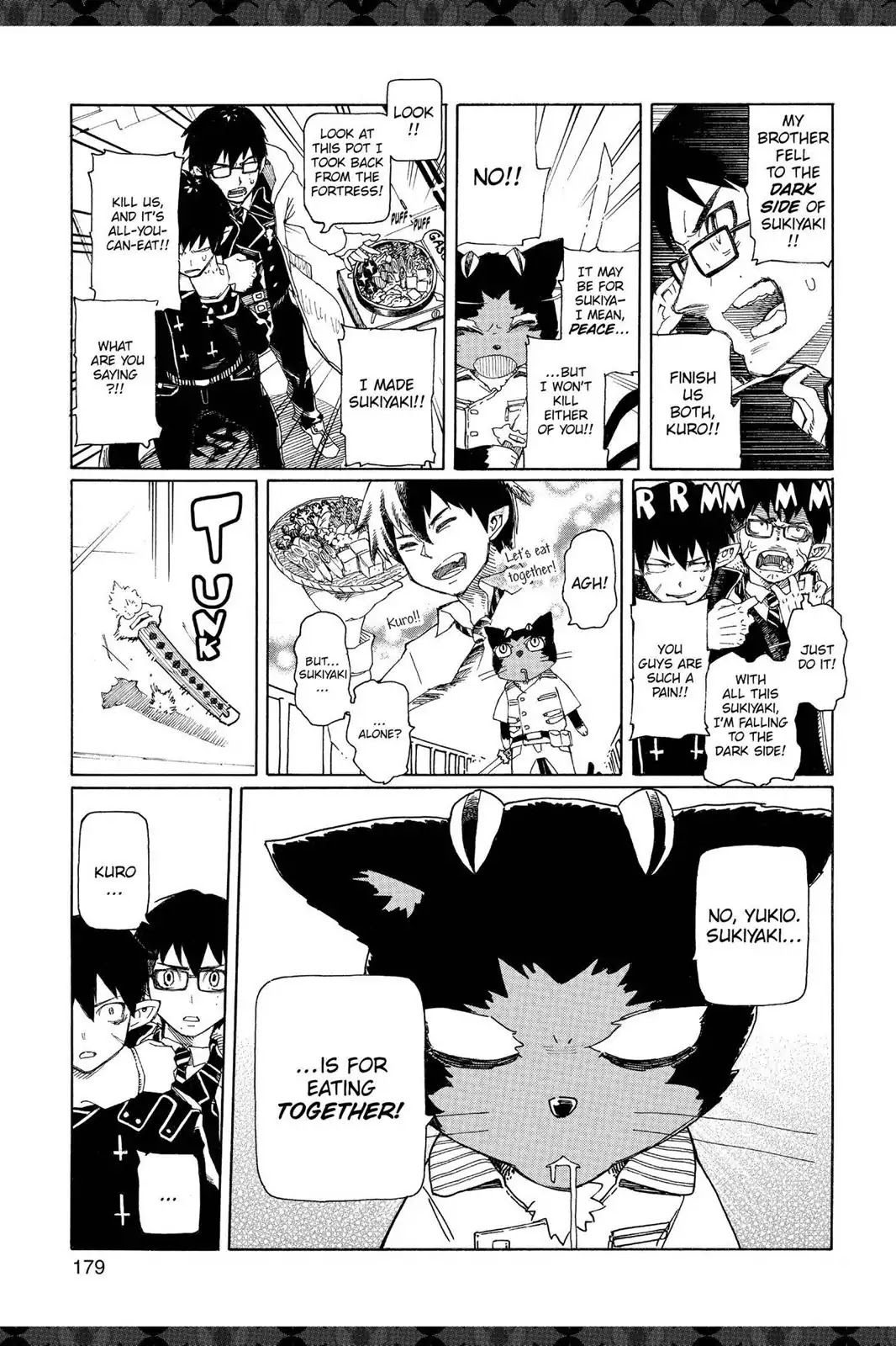 Ao no Exorcist Chapter 41.6 page 15 - Vol.10 Chapter Bonus: Assistant's Short Stories, Blue Questorcist Q&A & Fan Art Corner