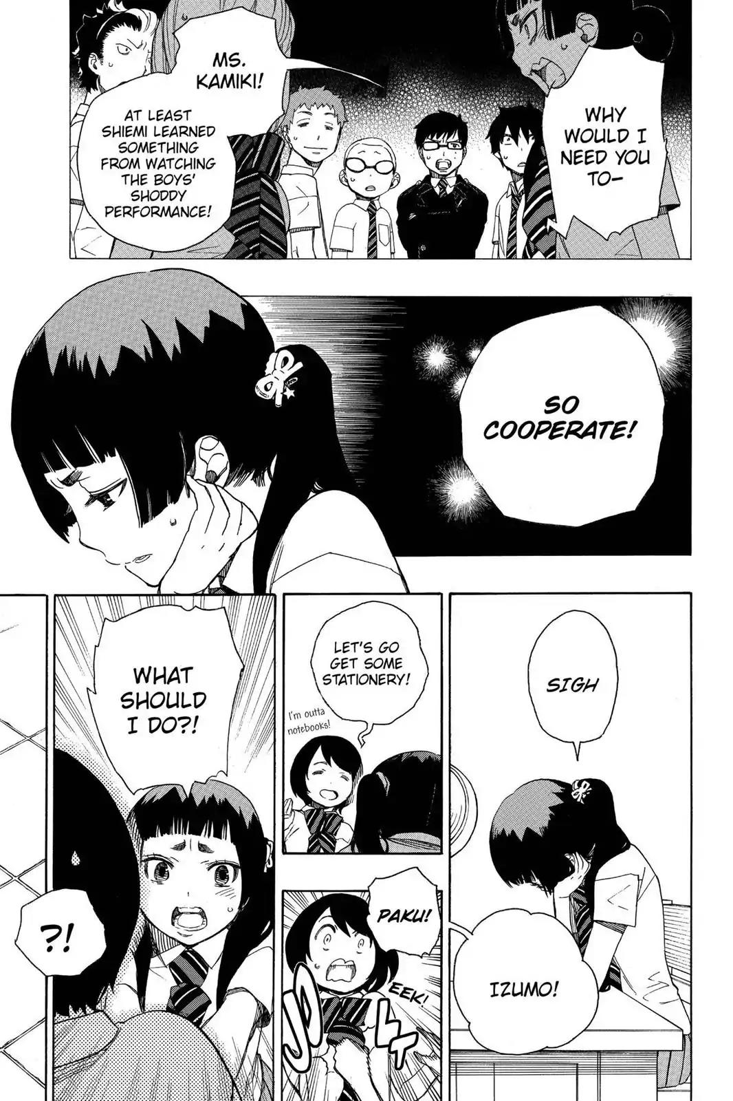 Ao no Exorcist Chapter 41 page 11 - Chapter 41: Where Secrets Are