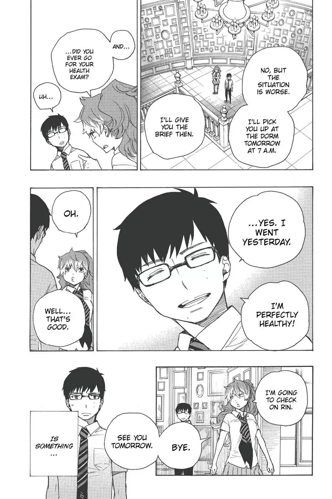 Ao no Exorcist Chapter 42 page 14 - Chapter 42: The World's Astir