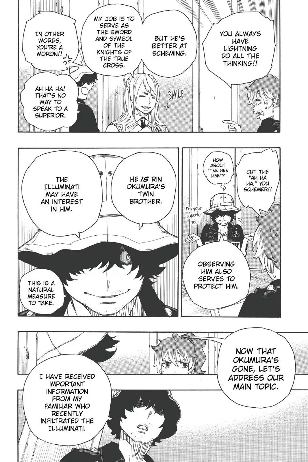 Ao no Exorcist Chapter 44 page 12 - Chapter 44: Mephisto's Ramblings