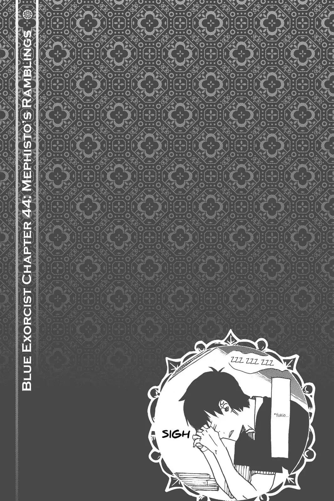 Ao no Exorcist Chapter 44 page 36 - Chapter 44: Mephisto's Ramblings