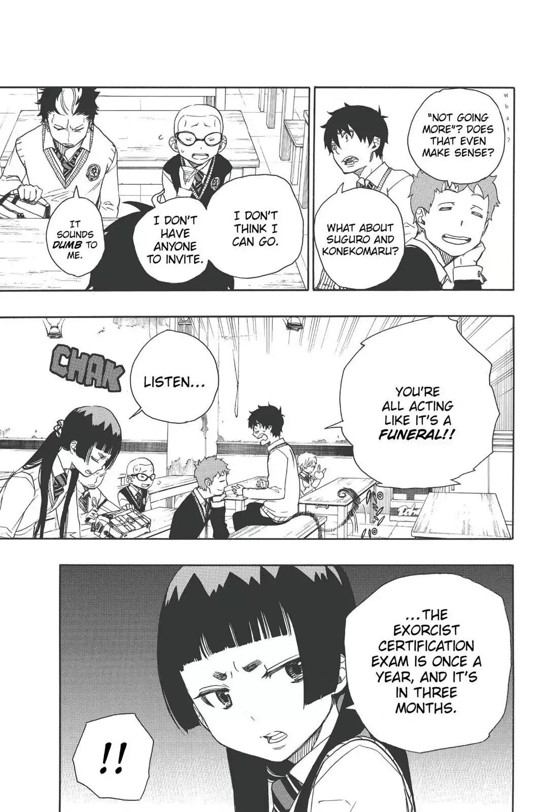 Ao no Exorcist Chapter 45 page 11 - Chapter 45: The Walking Dead of Youth