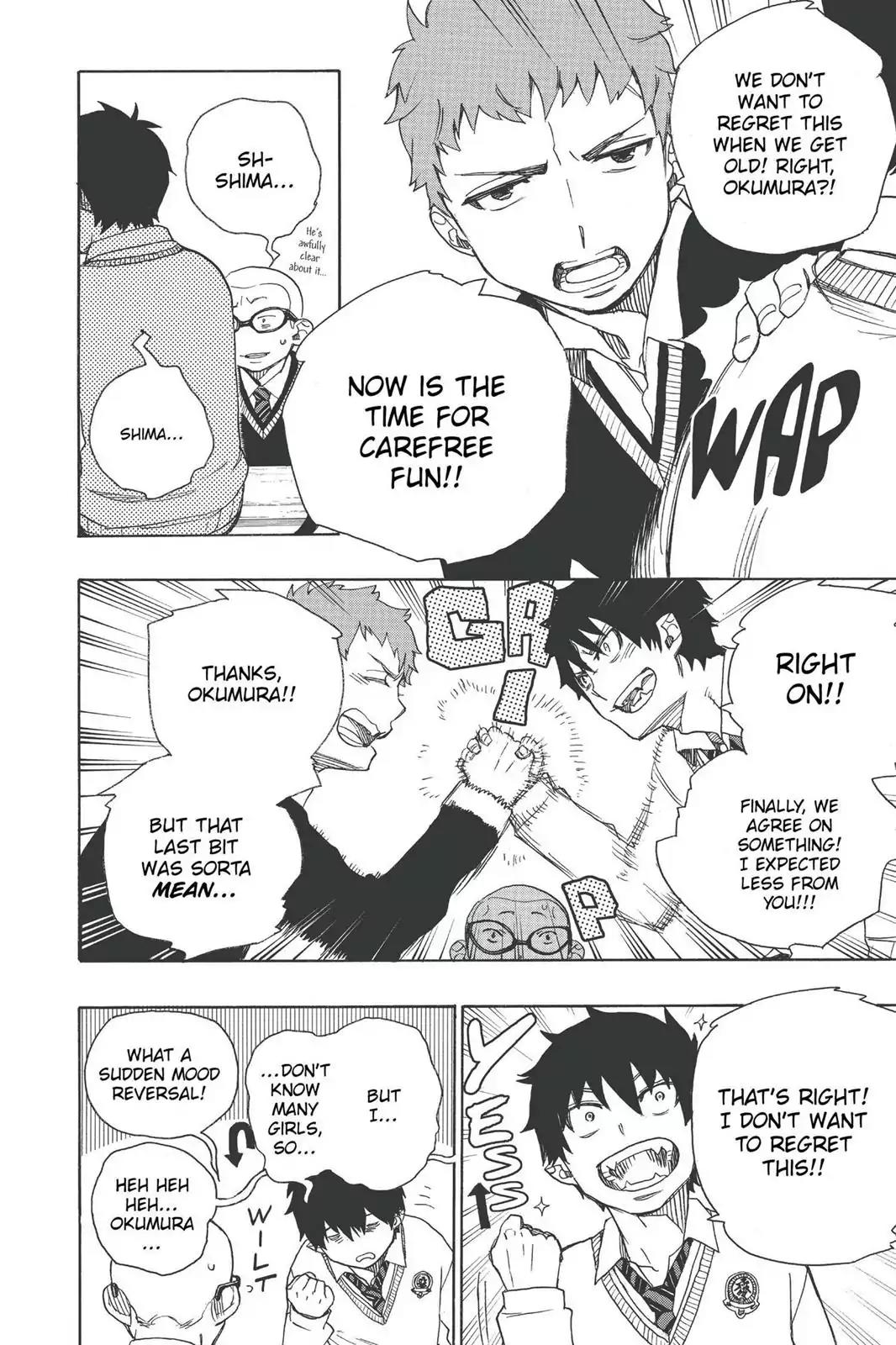 Ao no Exorcist Chapter 45 page 14 - Chapter 45: The Walking Dead of Youth