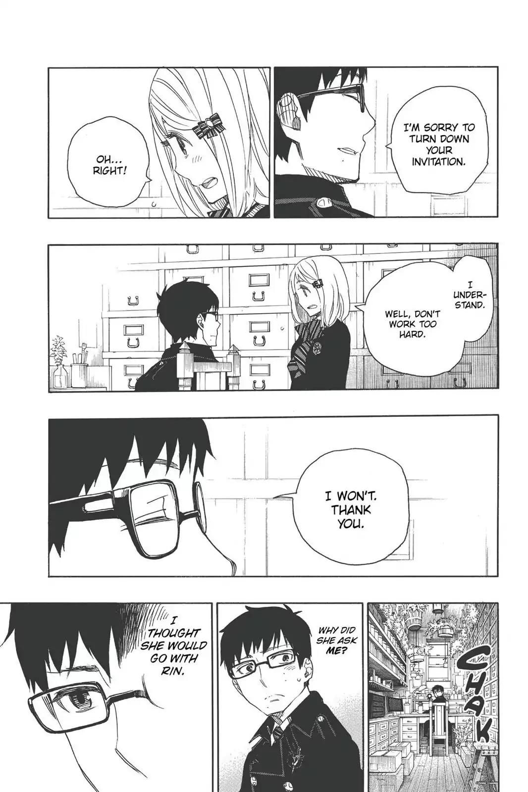 Ao no Exorcist Chapter 46 page 17 - Chapter 46: Trial And Error