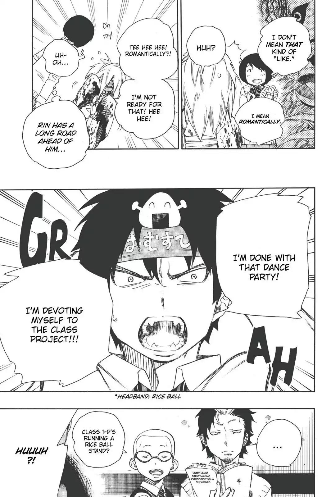 Ao no Exorcist Chapter 47 page 11 - Chapter 47: True Cross Academy Festival Eve