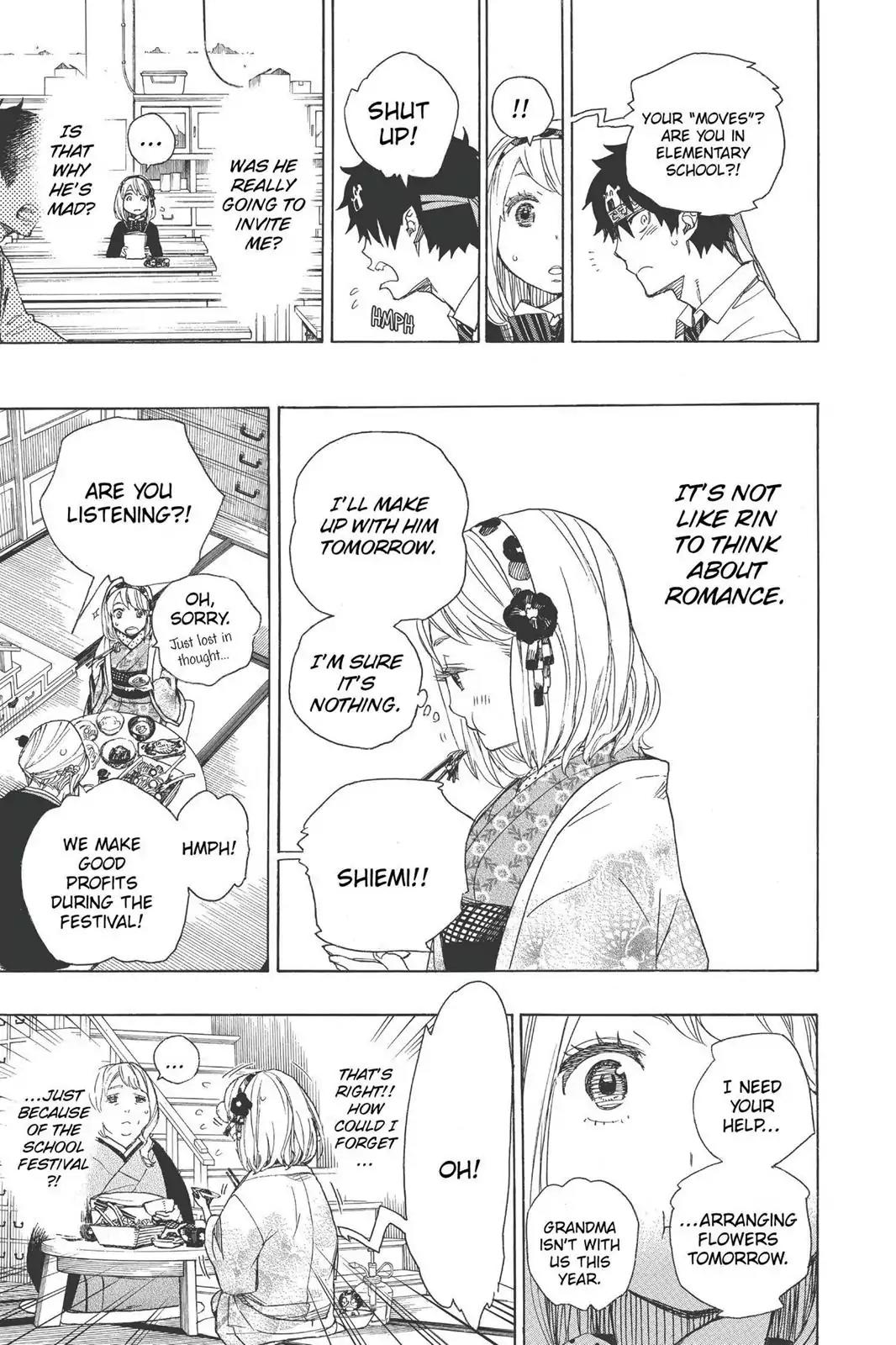 Ao no Exorcist Chapter 47 page 13 - Chapter 47: True Cross Academy Festival Eve