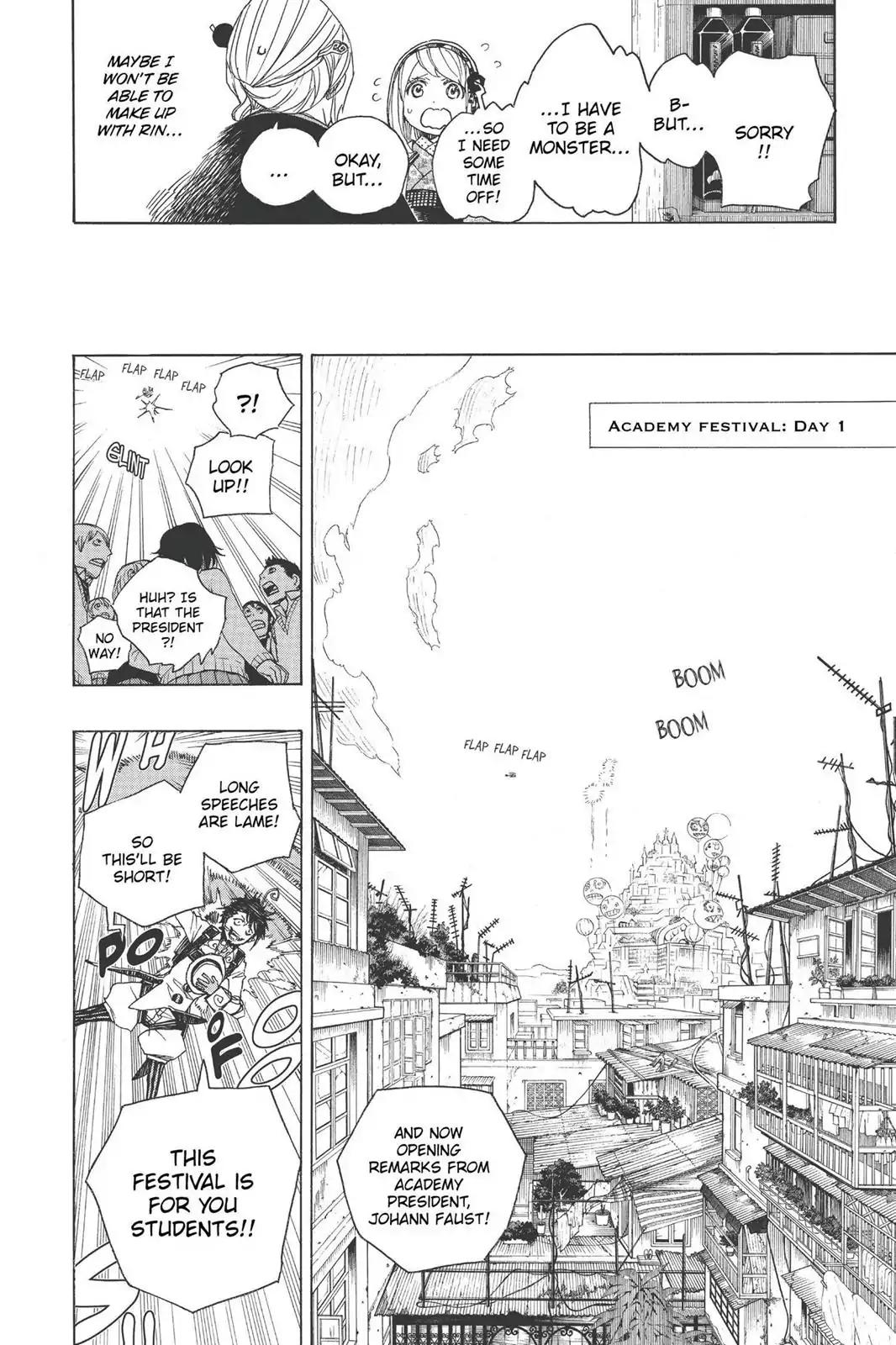 Ao no Exorcist Chapter 47 page 14 - Chapter 47: True Cross Academy Festival Eve