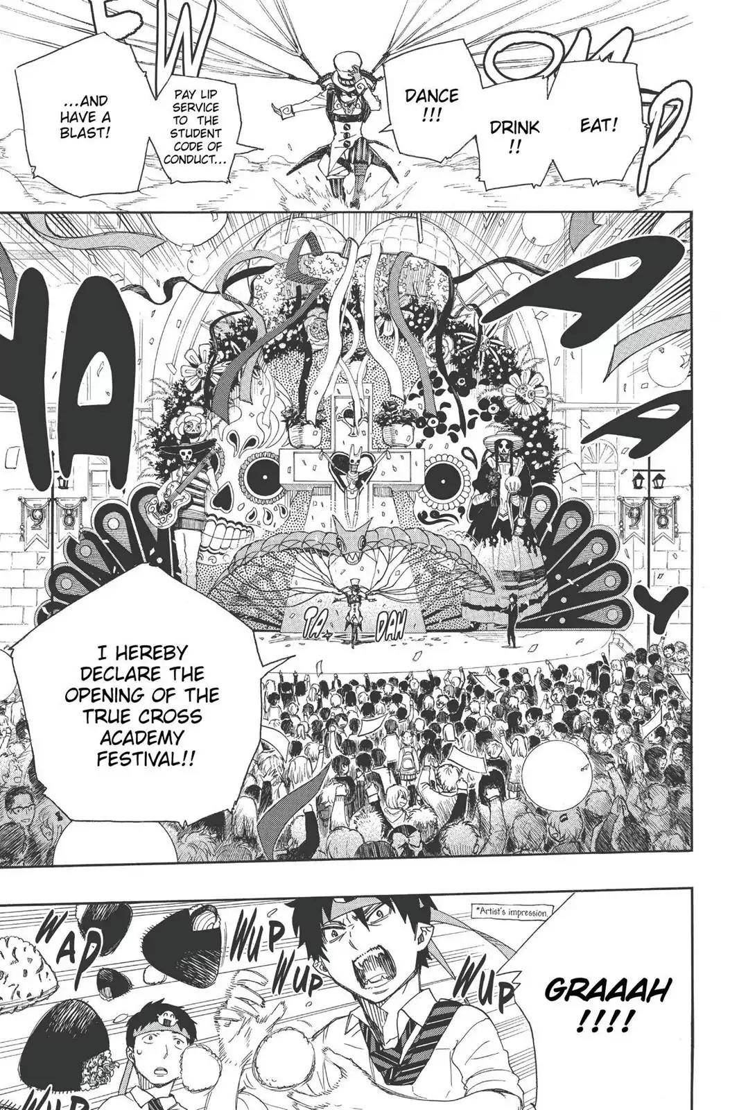 Ao no Exorcist Chapter 47 page 15 - Chapter 47: True Cross Academy Festival Eve