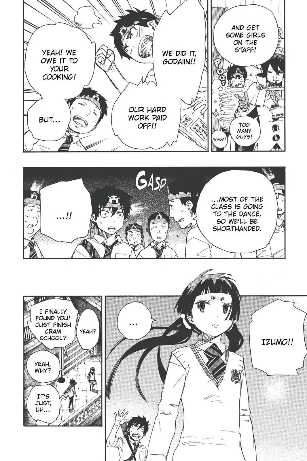 Ao no Exorcist Chapter 47 page 18 - Chapter 47: True Cross Academy Festival Eve