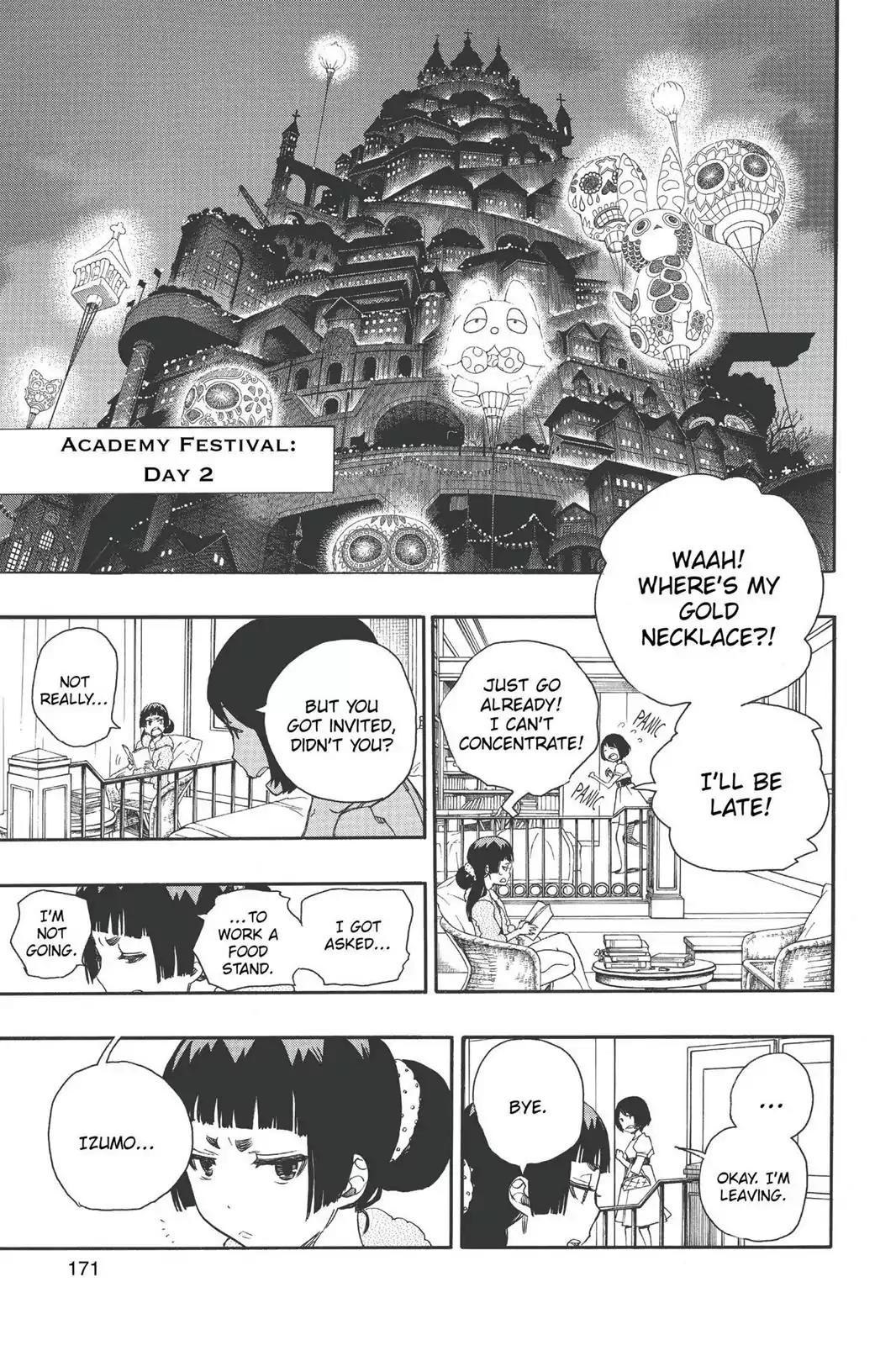 Ao no Exorcist Chapter 47 page 21 - Chapter 47: True Cross Academy Festival Eve