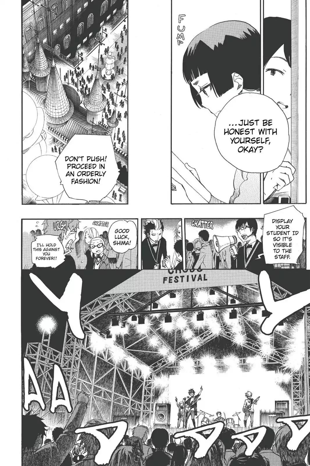 Ao no Exorcist Chapter 47 page 22 - Chapter 47: True Cross Academy Festival Eve
