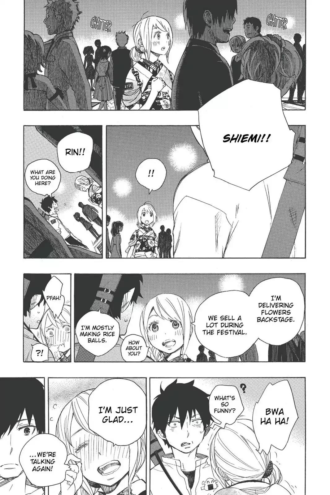 Ao no Exorcist Chapter 47 page 25 - Chapter 47: True Cross Academy Festival Eve