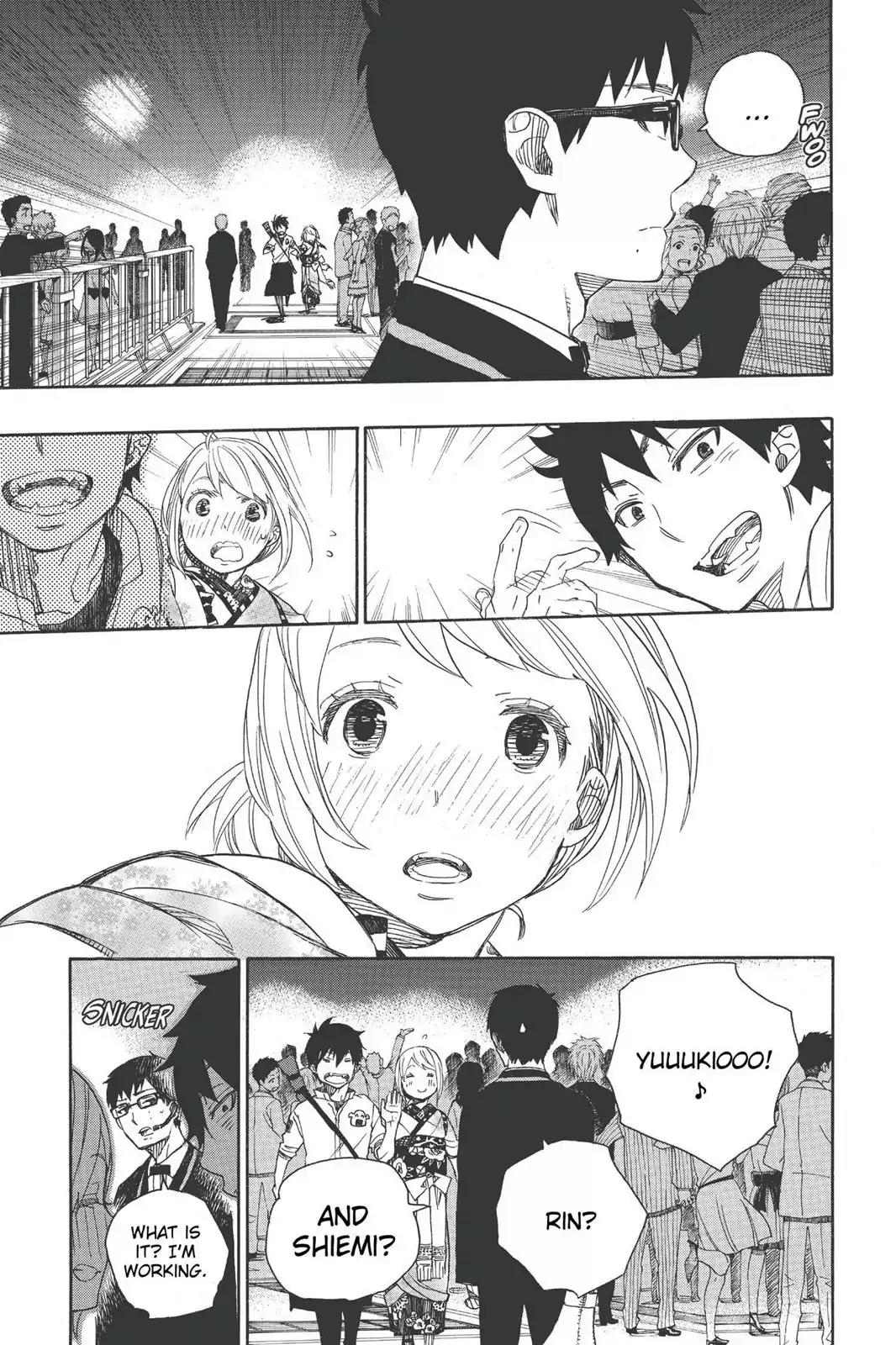 Ao no Exorcist Chapter 47 page 29 - Chapter 47: True Cross Academy Festival Eve