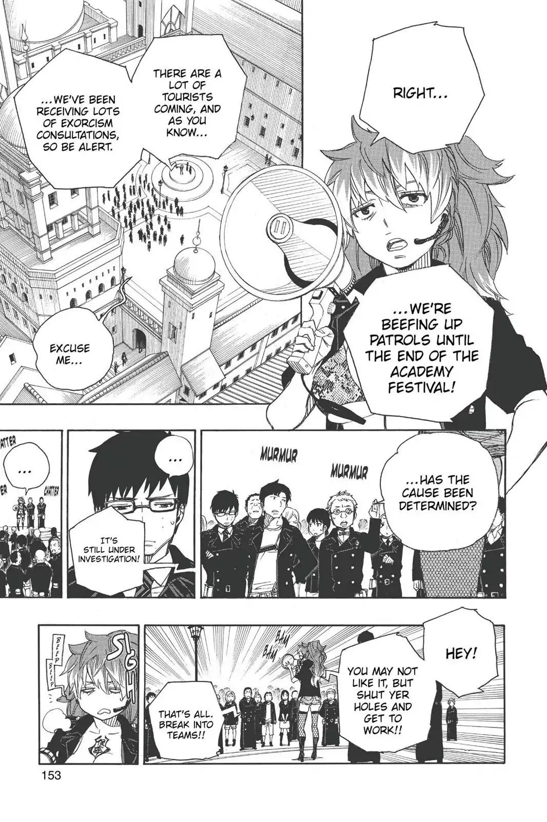 Ao no Exorcist Chapter 47 page 3 - Chapter 47: True Cross Academy Festival Eve