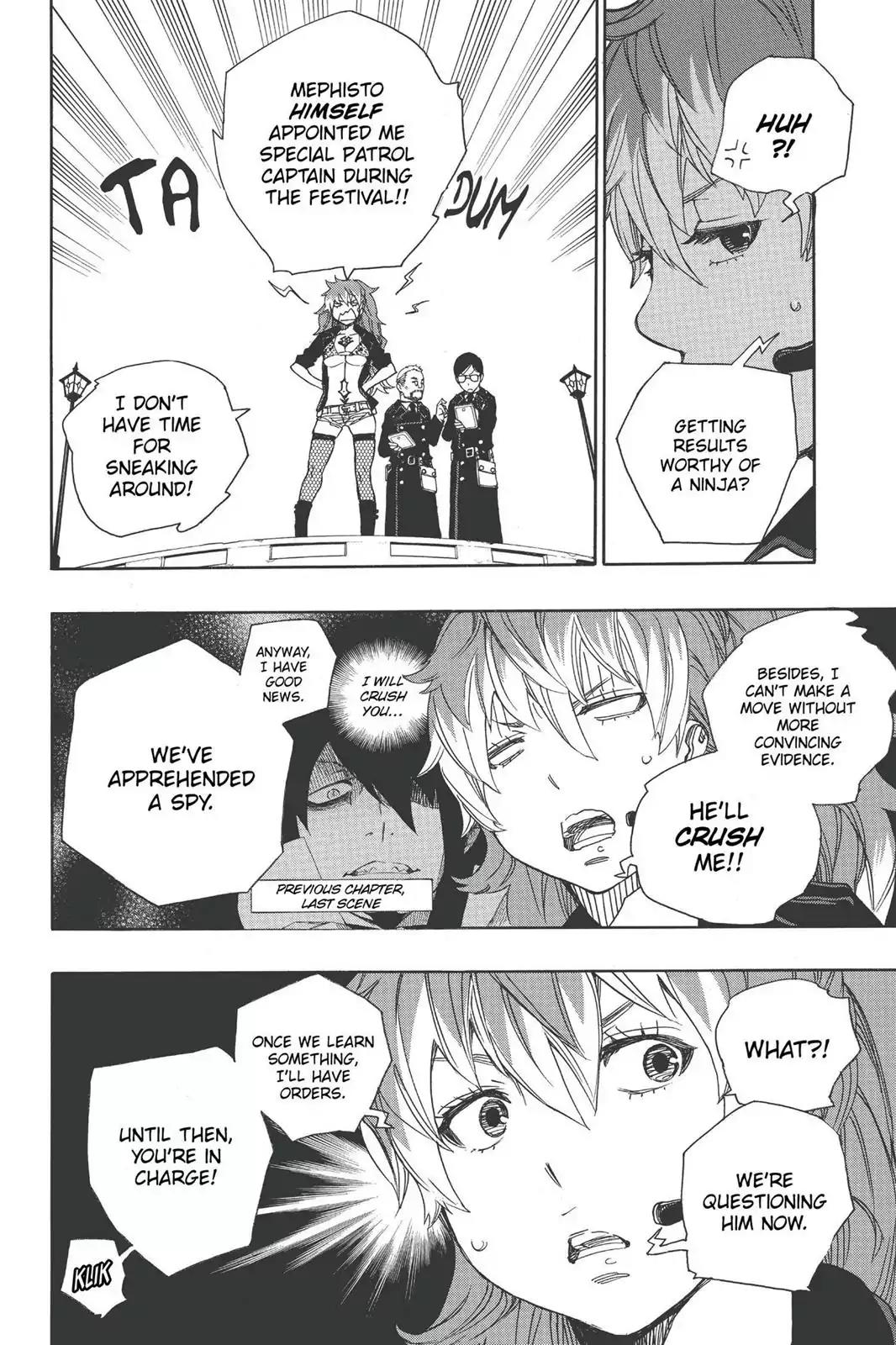Ao no Exorcist Chapter 47 page 4 - Chapter 47: True Cross Academy Festival Eve