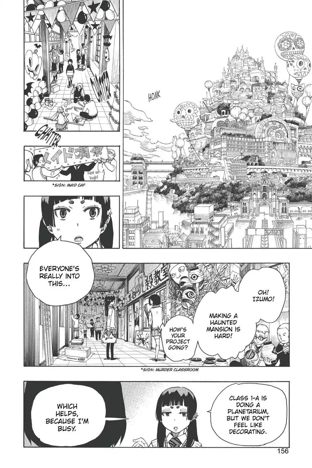 Ao no Exorcist Chapter 47 page 6 - Chapter 47: True Cross Academy Festival Eve