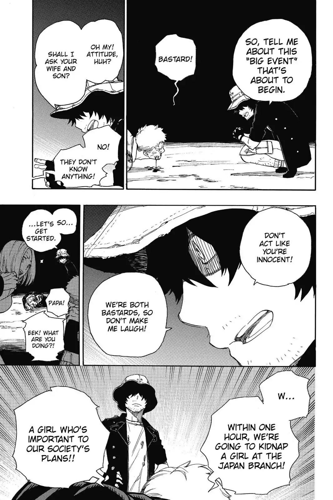 Ao no Exorcist Chapter 48 page 16 - Chapter 48: The Night of the True Cross Academy Festival