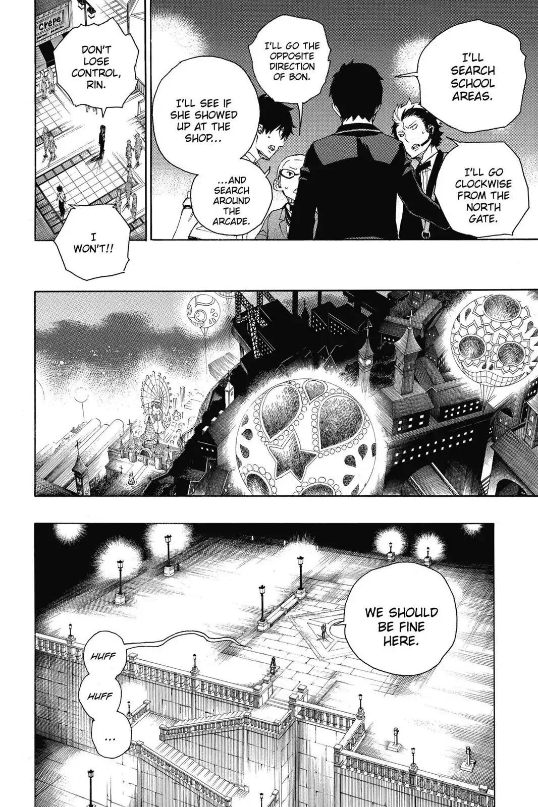 Ao no Exorcist Chapter 48 page 21 - Chapter 48: The Night of the True Cross Academy Festival