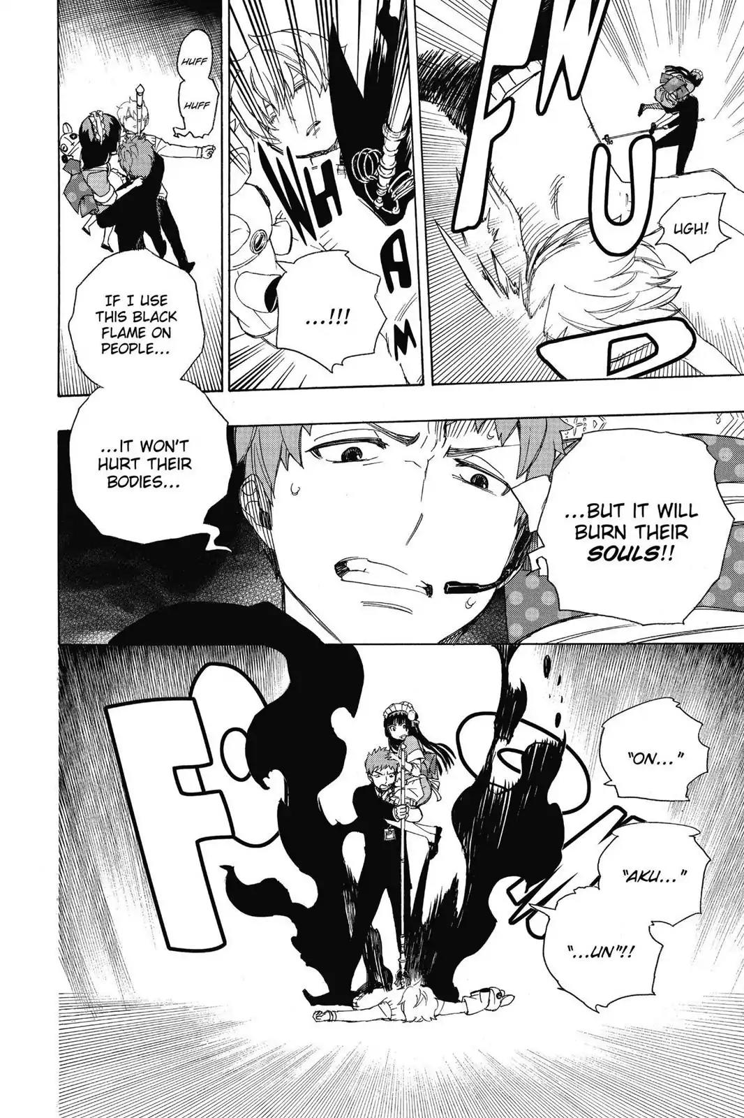 Ao no Exorcist Chapter 48 page 35 - Chapter 48: The Night of the True Cross Academy Festival