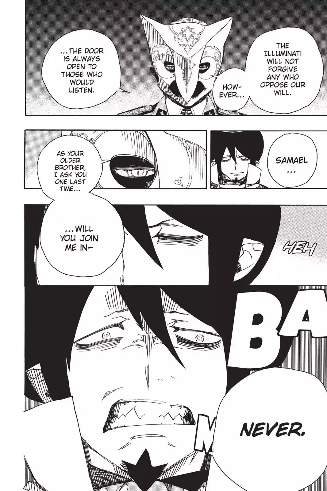 Ao no Exorcist Chapter 49 page 18 - Chapter 49: True Cross Academy Festival—The Final Night