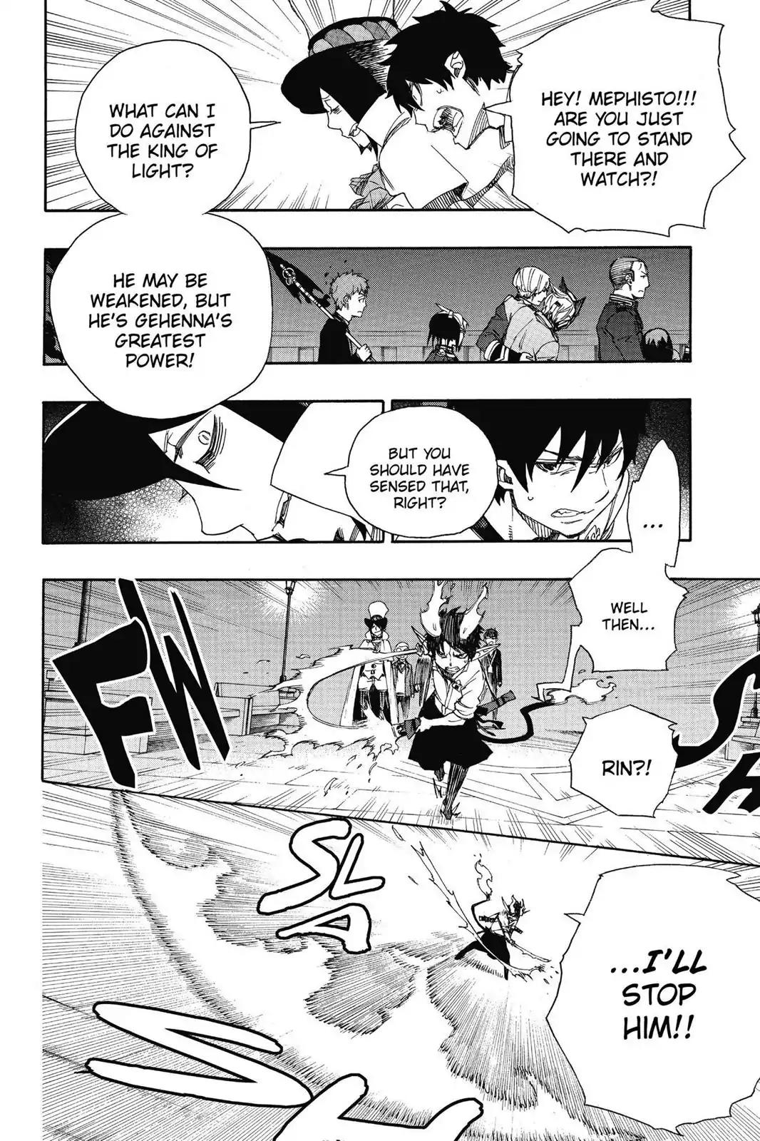 Ao no Exorcist Chapter 49 page 22 - Chapter 49: True Cross Academy Festival—The Final Night