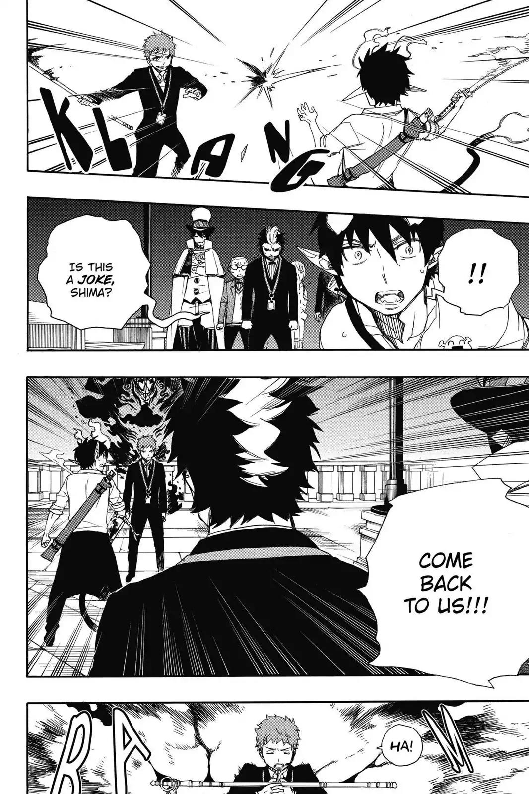 Ao no Exorcist Chapter 49 page 24 - Chapter 49: True Cross Academy Festival—The Final Night