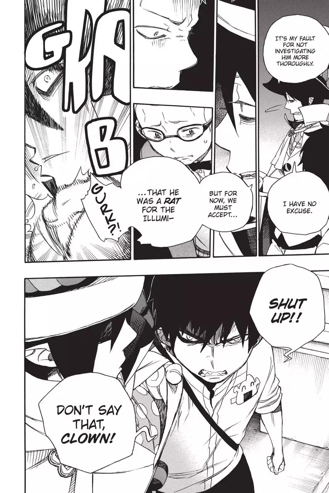 Ao no Exorcist Chapter 49 page 33 - Chapter 49: True Cross Academy Festival—The Final Night