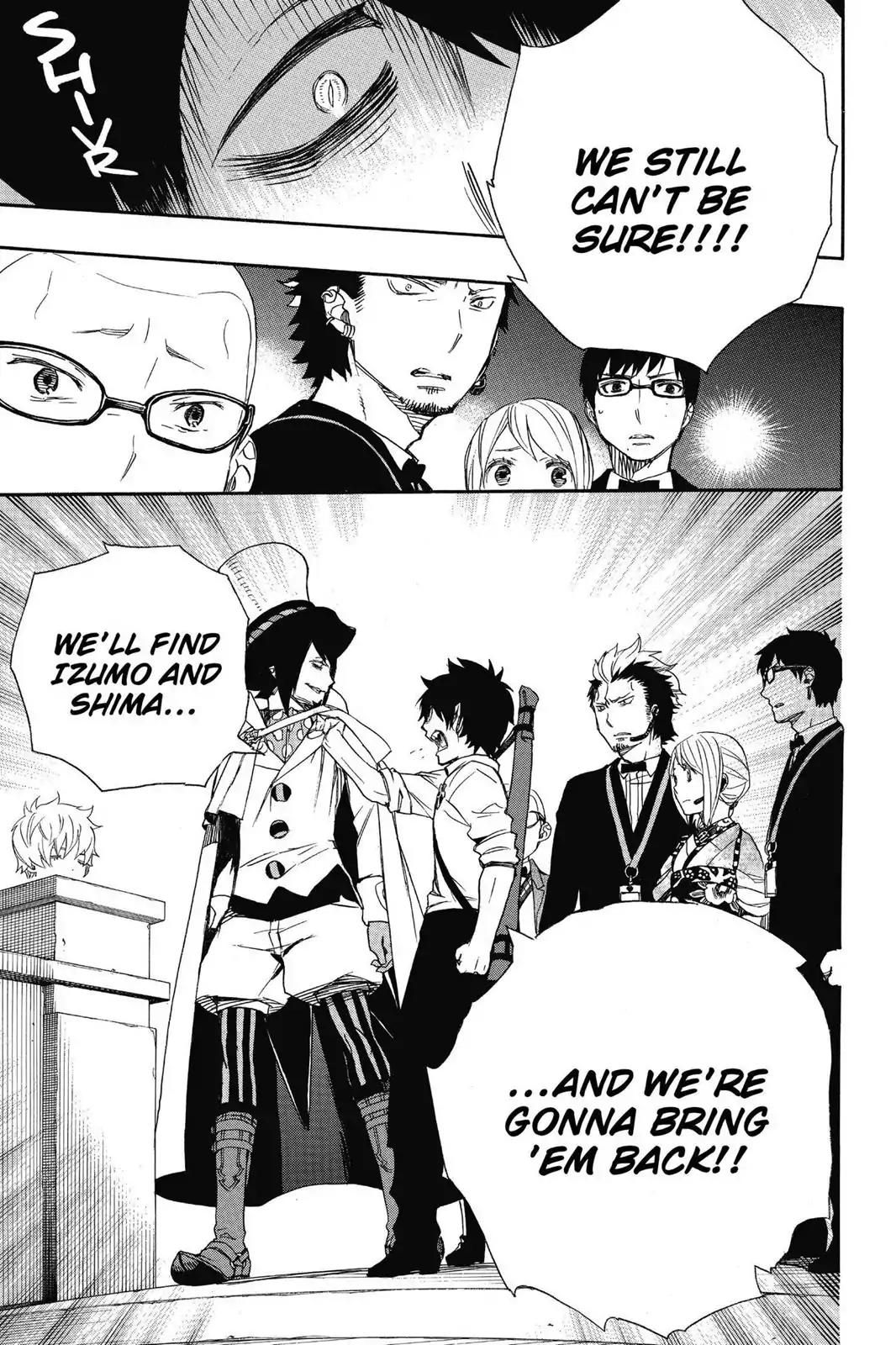 Ao no Exorcist Chapter 49 page 34 - Chapter 49: True Cross Academy Festival—The Final Night