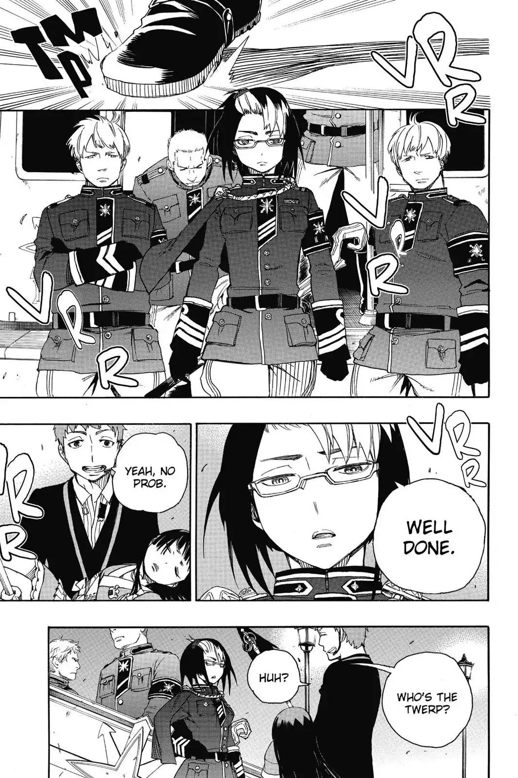 Ao no Exorcist Chapter 49 page 5 - Chapter 49: True Cross Academy Festival—The Final Night