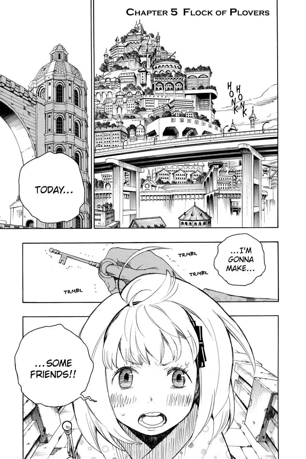 Ao no Exorcist Chapter 5 page 1 - Chapter 5: Flock of Plovers