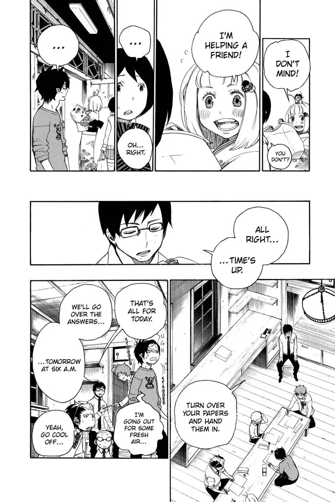 Ao no Exorcist Chapter 5 page 22 - Chapter 5: Flock of Plovers