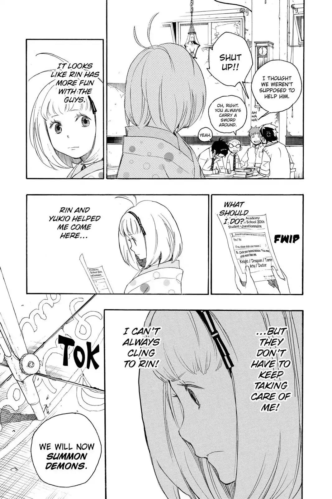 Ao no Exorcist Chapter 5 page 9 - Chapter 5: Flock of Plovers