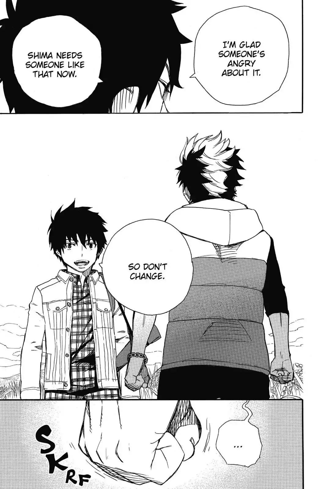Ao no Exorcist Chapter 50 page 25 - Chapter 50: The Most Important Thing to Me