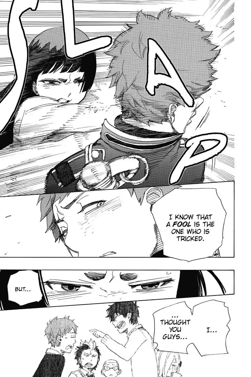 Ao no Exorcist Chapter 51 page 28 - Chapter 51: A Fool Is the One Who Is Tricked