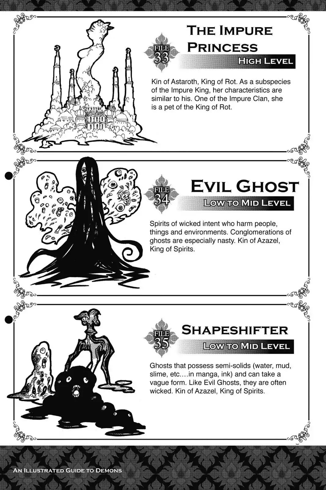 Ao no Exorcist Chapter 52.5 page 3 - Vol.12 Chapter Bonus: An Illustrated Guide to Demons (1)