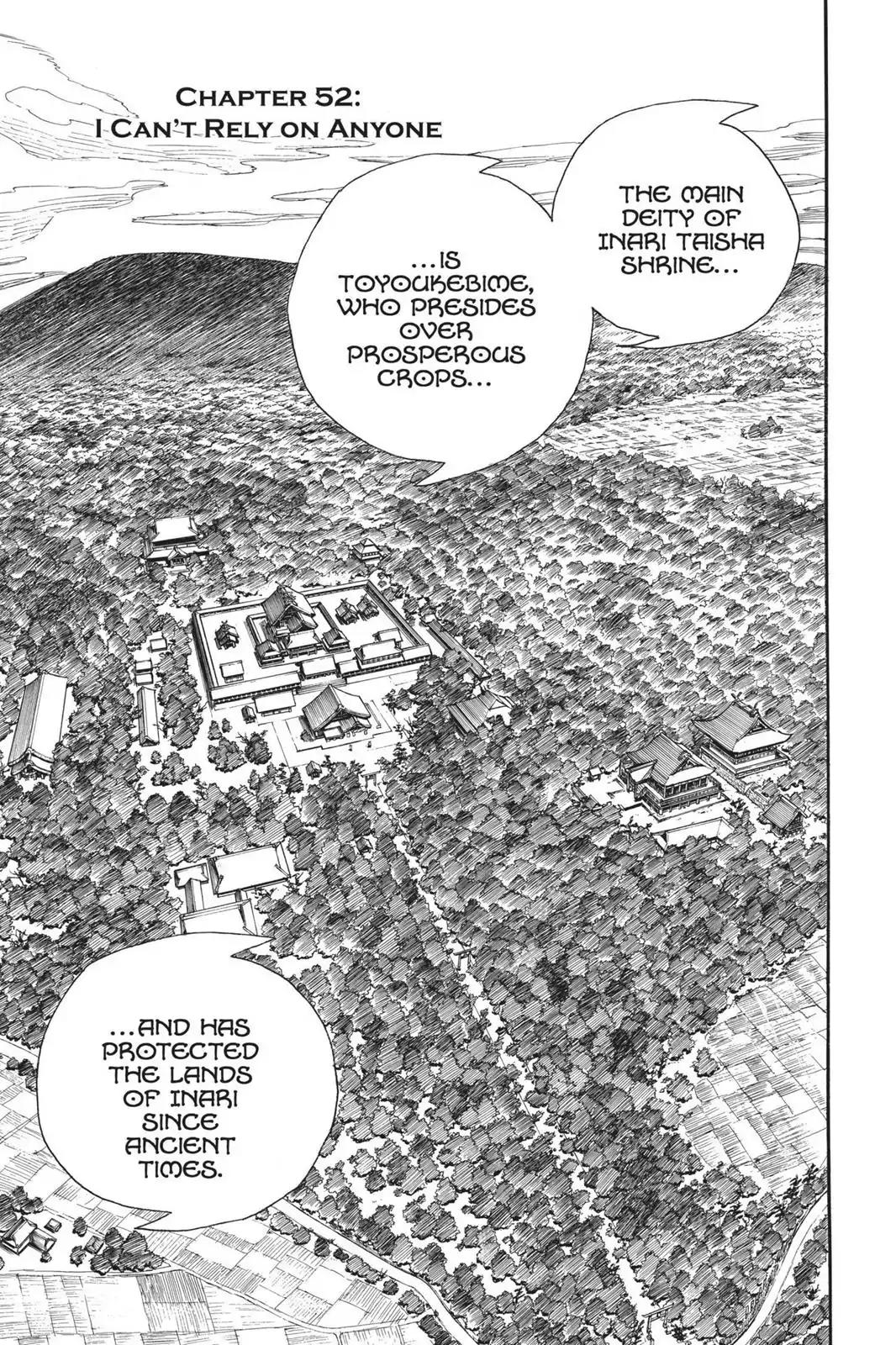 Ao no Exorcist Chapter 52 page 1 - Chapter 52: I Can't Rely on Anyone