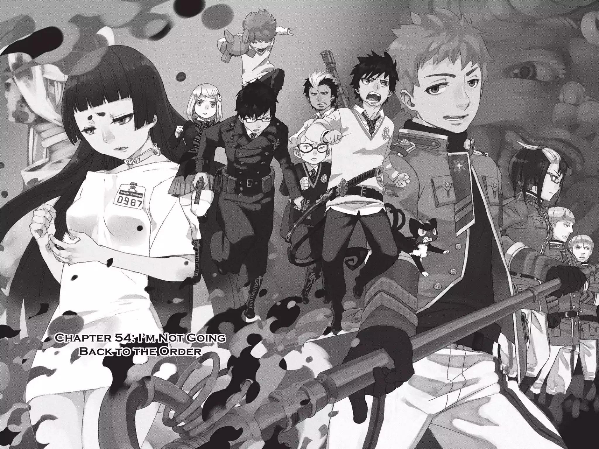 Ao no Exorcist Chapter 54 page 1 - Chapter 54: I'm Not Going Back to the Order