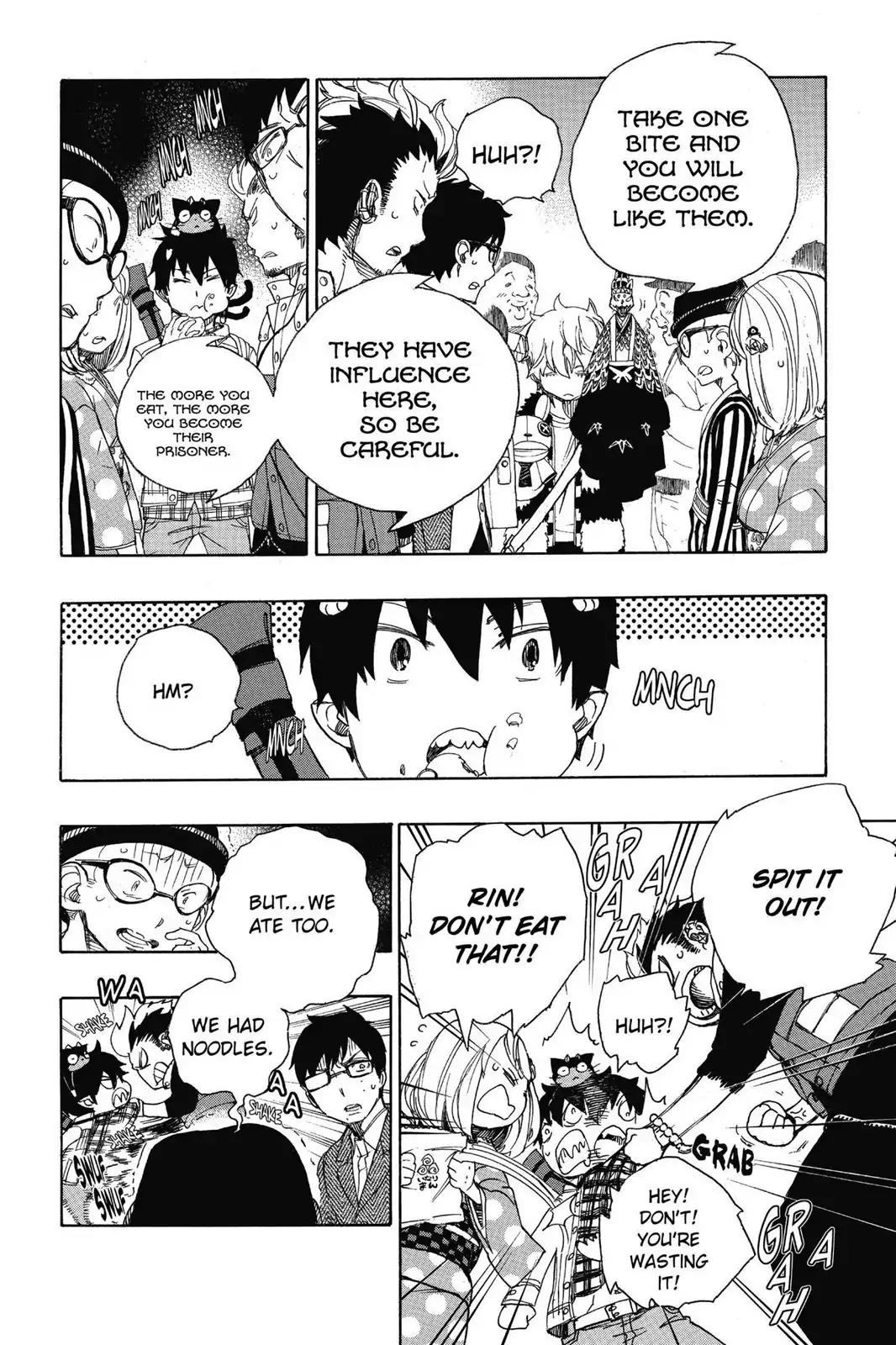 Ao no Exorcist Chapter 54 page 13 - Chapter 54: I'm Not Going Back to the Order