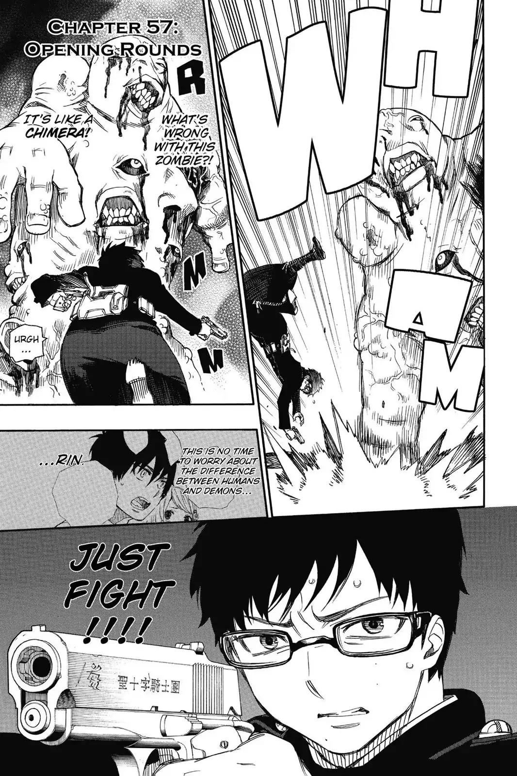 Ao no Exorcist Chapter 57 page 1 - Chapter 57: Opening Rounds
