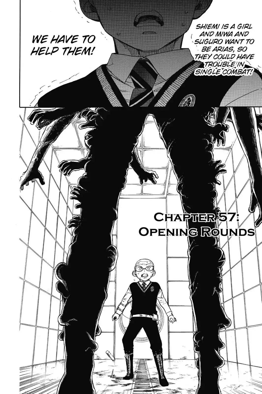 Ao no Exorcist Chapter 57 page 2 - Chapter 57: Opening Rounds