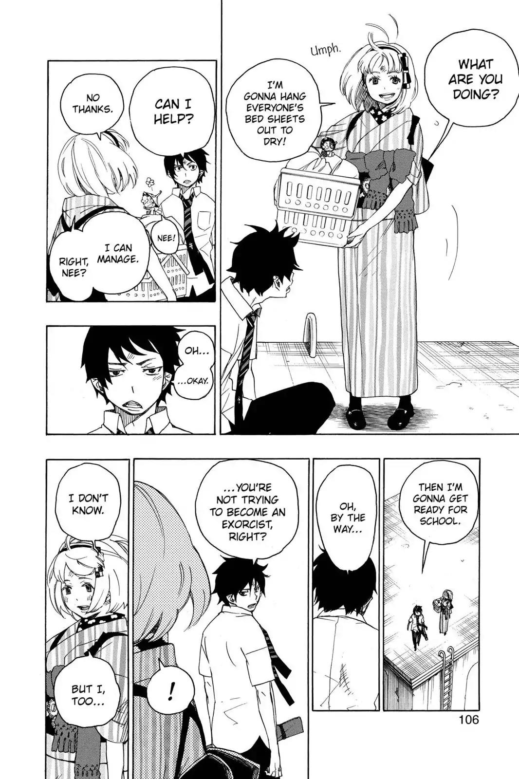 Ao no Exorcist Chapter 6 page 10 - Chapter 6: One Suffers Here