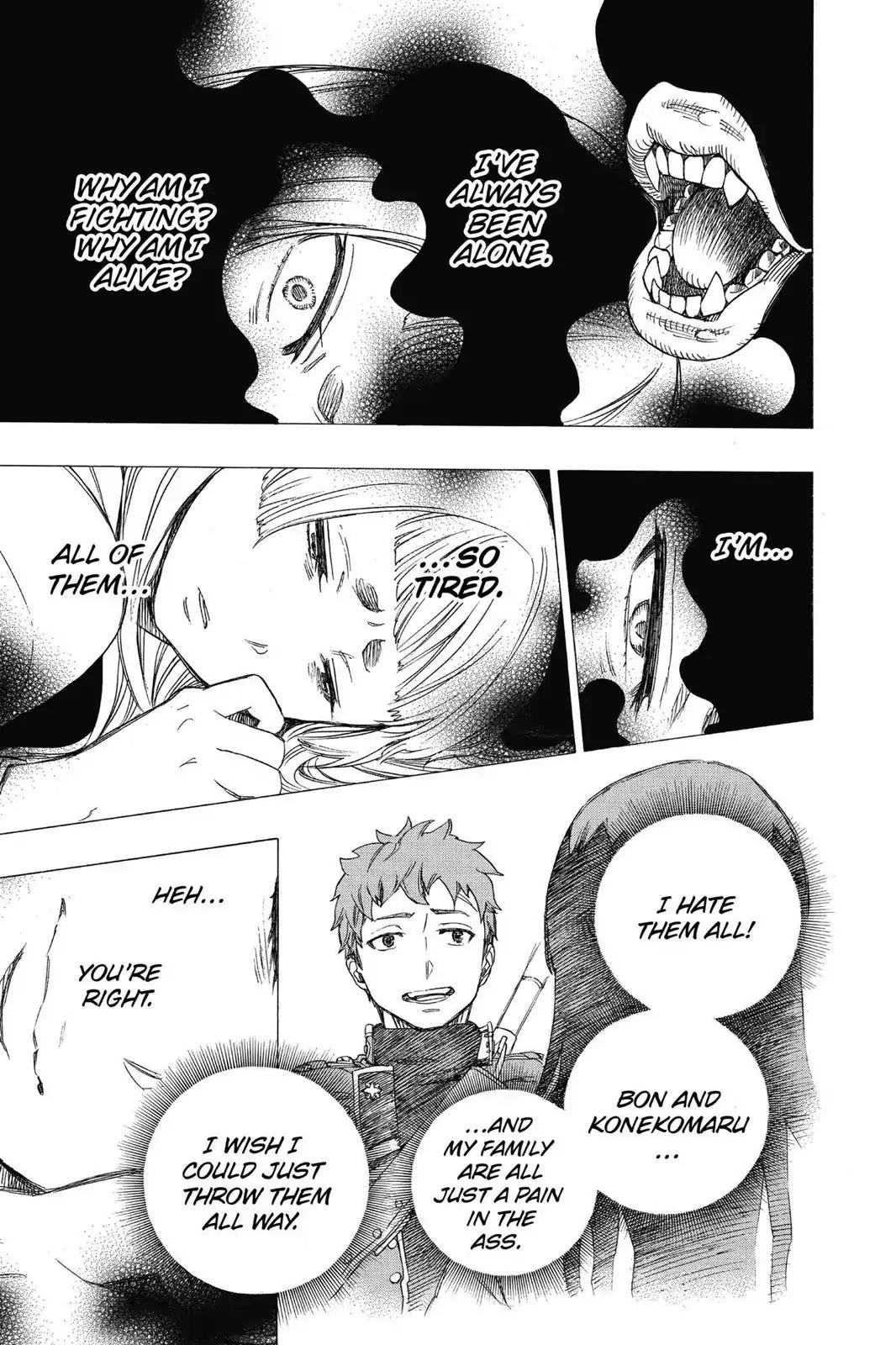 Ao no Exorcist Chapter 60 page 23 - Chapter 60: Just Being Around Them Irritates Me