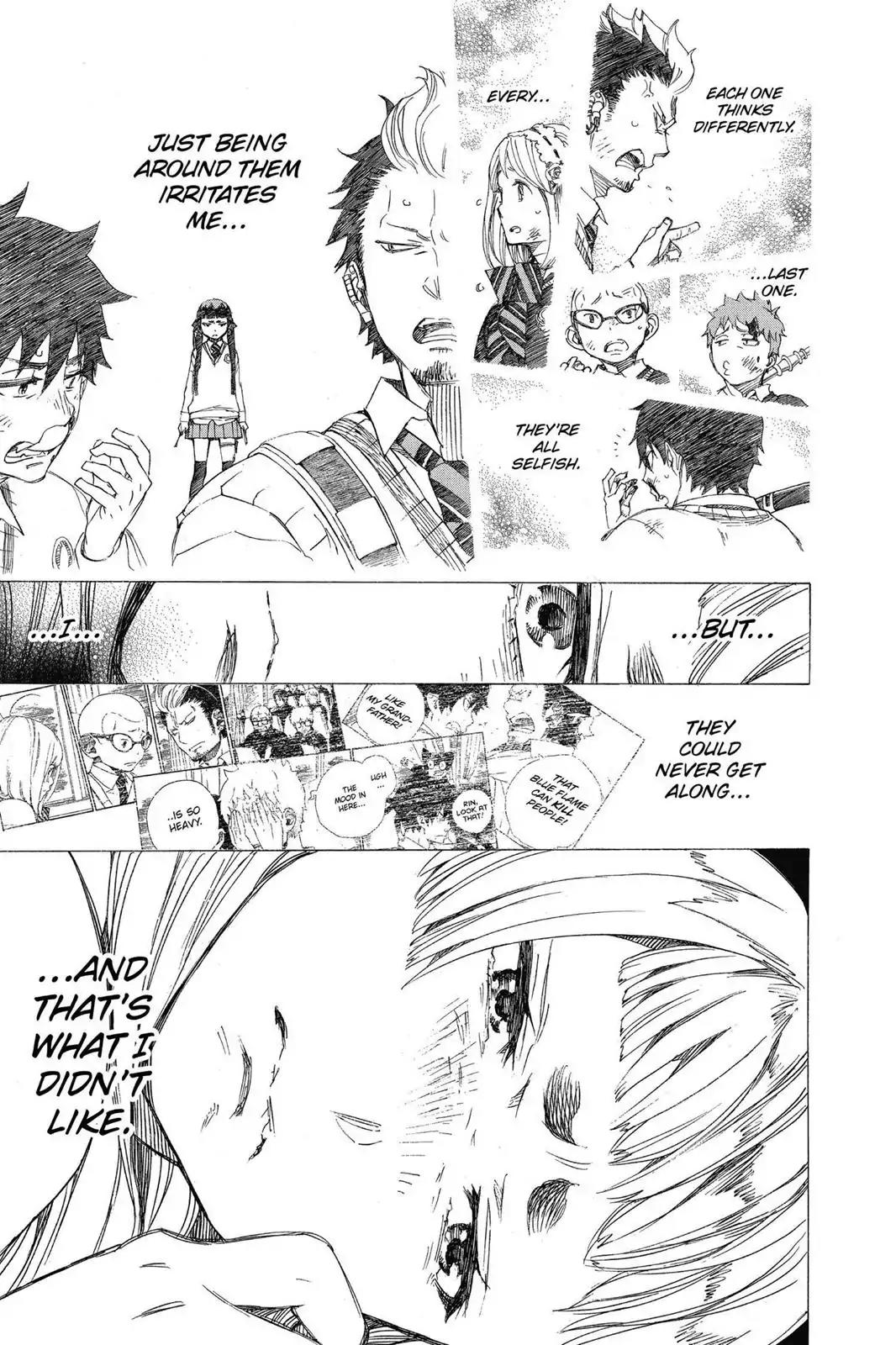 Ao no Exorcist Chapter 60 page 25 - Chapter 60: Just Being Around Them Irritates Me