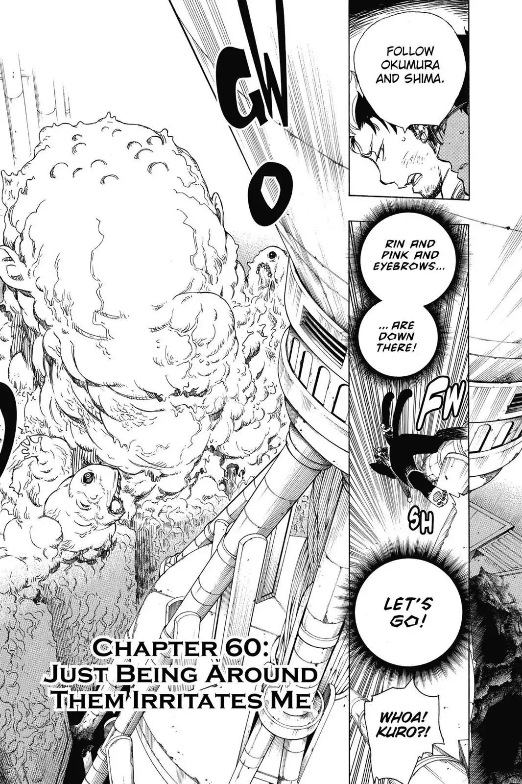 Ao no Exorcist Chapter 60 page 3 - Chapter 60: Just Being Around Them Irritates Me