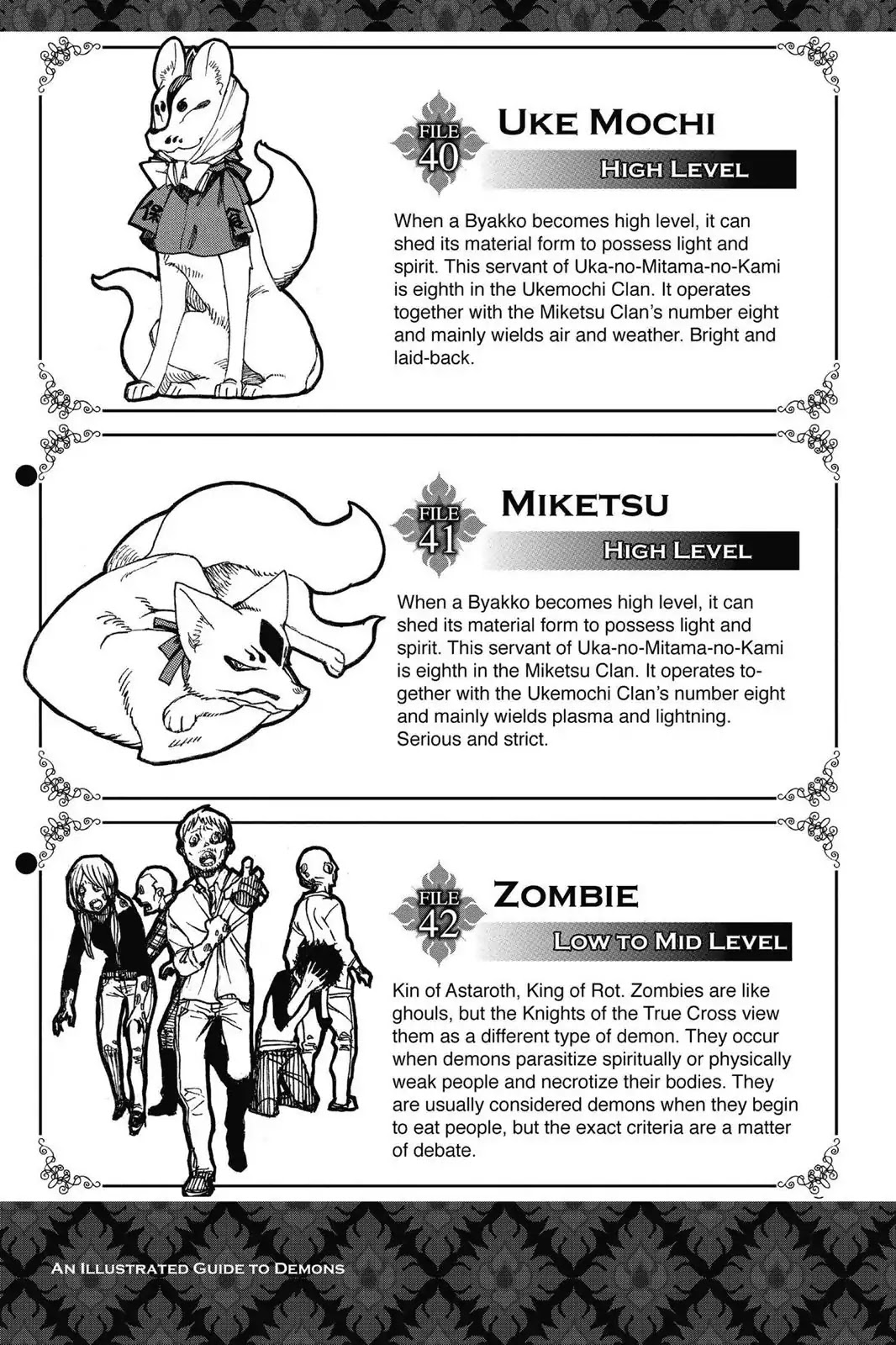 Ao no Exorcist Chapter 62.5 page 3 - Vol.14 Chapter Bonus: An Illustrated Guide to Demons (2)