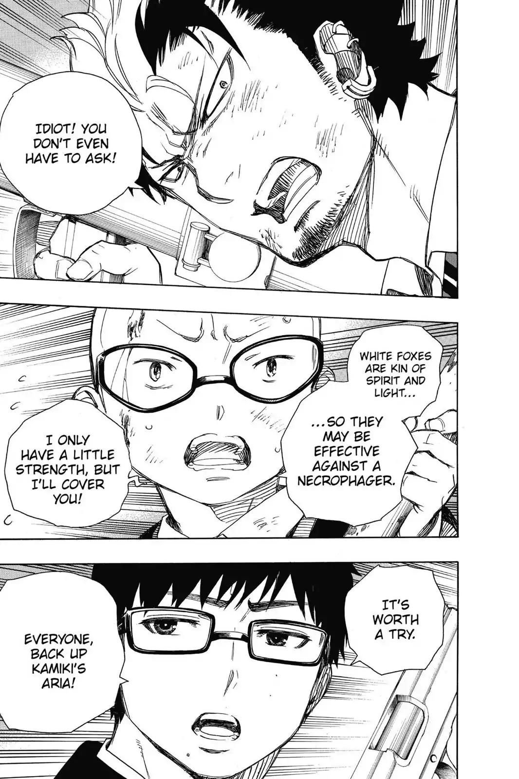 Ao no Exorcist Chapter 62 page 22 - Chapter 62: Quell This Evil Spirit